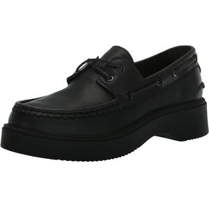 Sperry Women’s Black Leather Boat Shoes